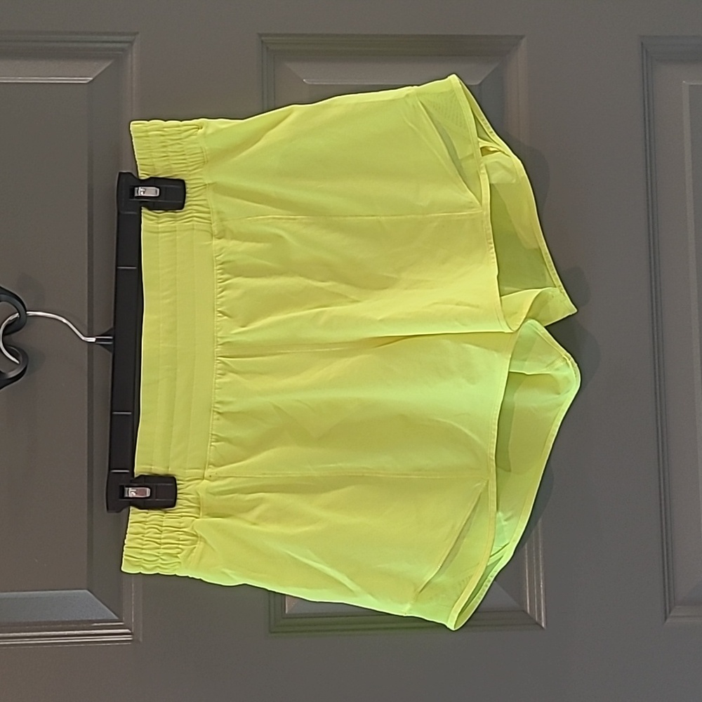 Lululemon Athletica Neon Yellow Athletic Shorts